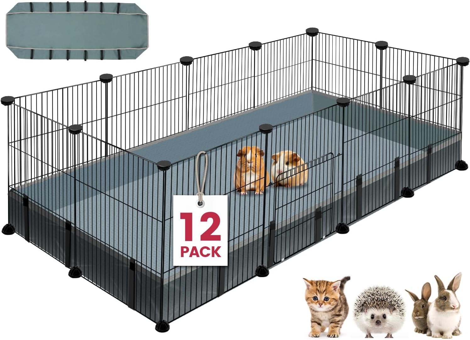 12 Panels Small Animal Playpen,Pet